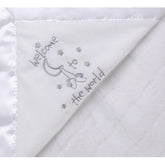 Manta Reversible Bienvenido Blanca